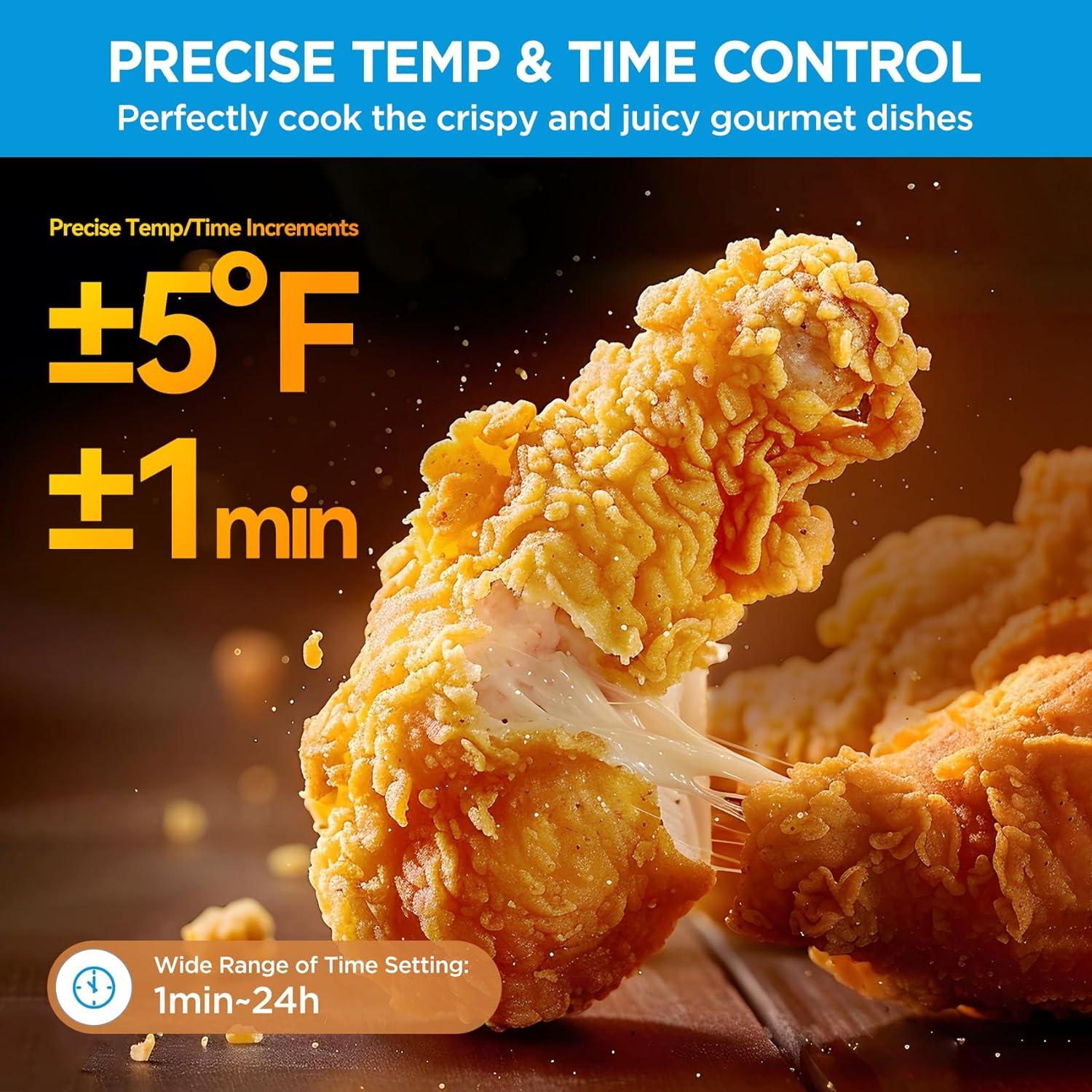 Midea Flexify 26.4 QT French Door Toaster Oven Air Fryer Combo, Stainless Steel