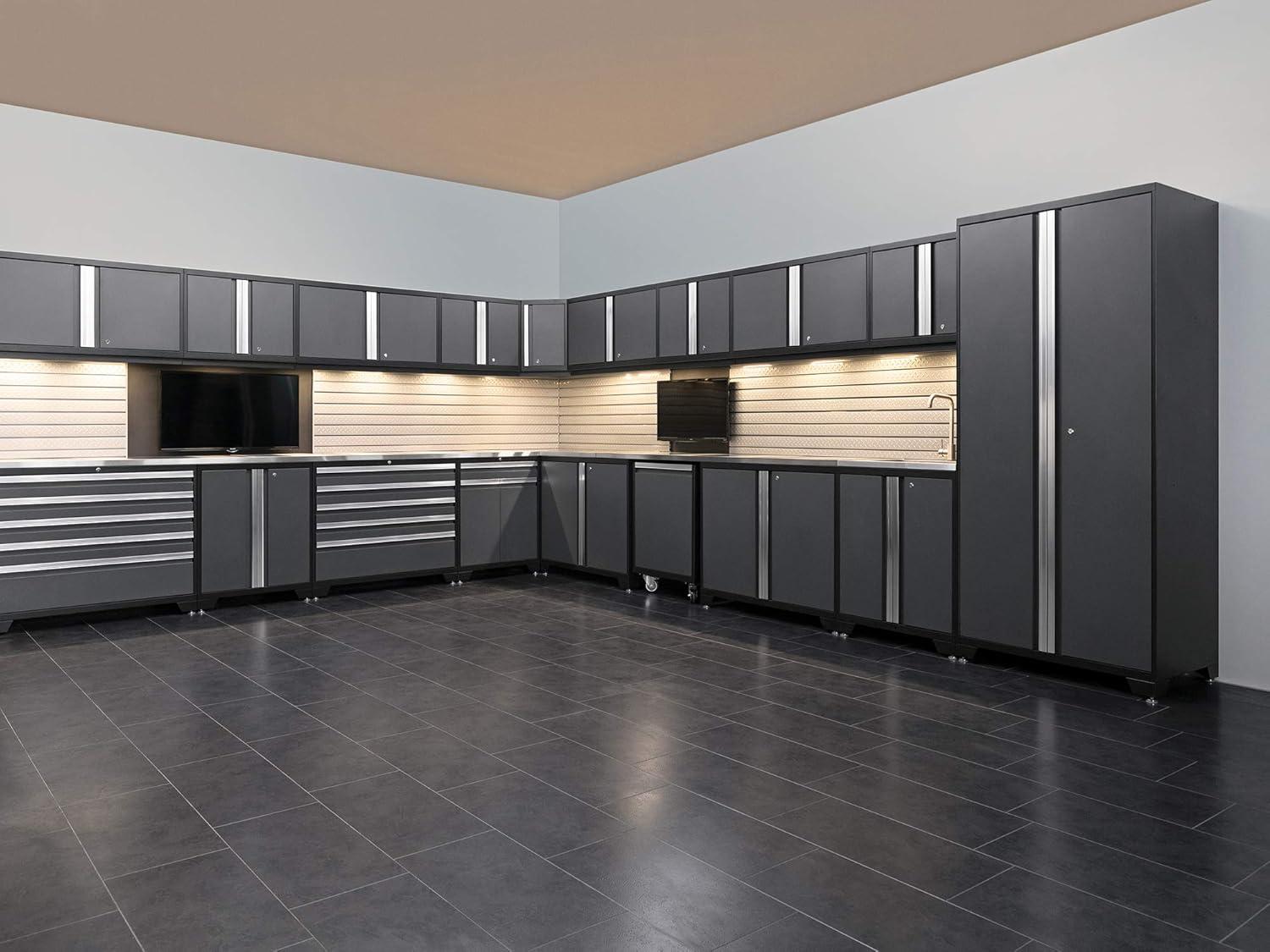 NewAge Products Stone Composite Luxury Vinyl Tile 600 Sqft Flooring Bundle (12" W x 23" L x 0.37" H), Slate