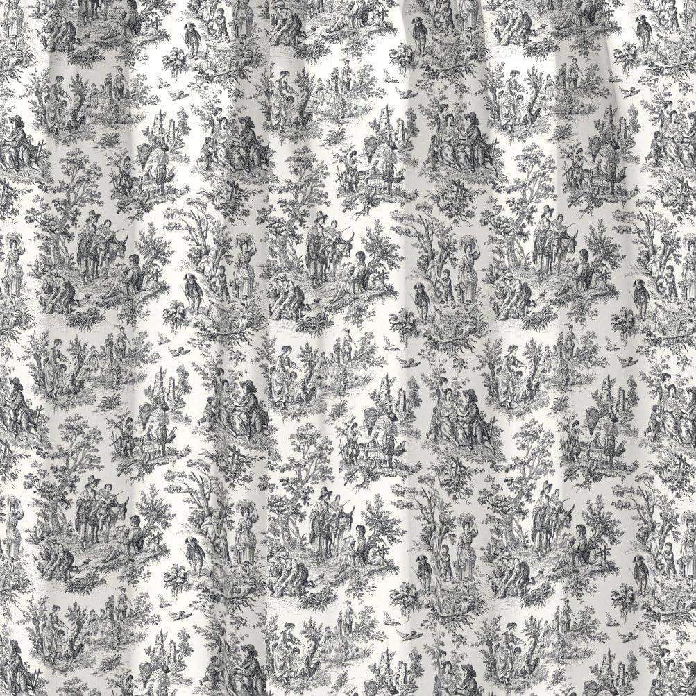 Charmed Life Toile Cotton Scalloped 52'' W Window Valance