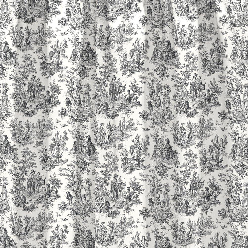 Charmed Life Toile Cotton Scalloped 52'' W Window Valance