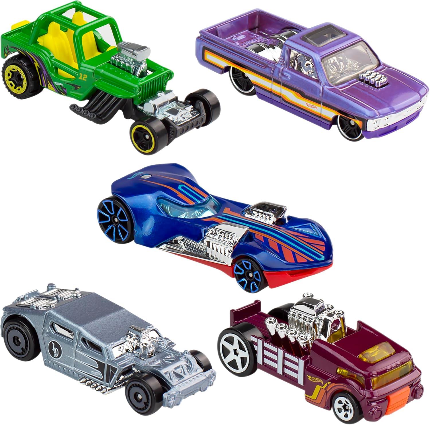 Hot Wheels Diecast  Cars -  5pk (Colors May Vary)