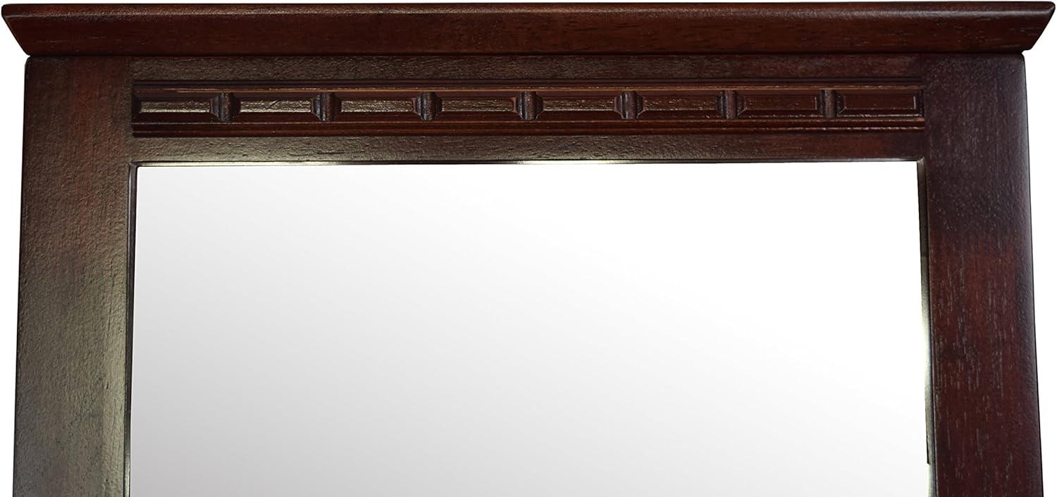 Fairfax Swivel Full-Length Walnut Wood Cheval Mirror