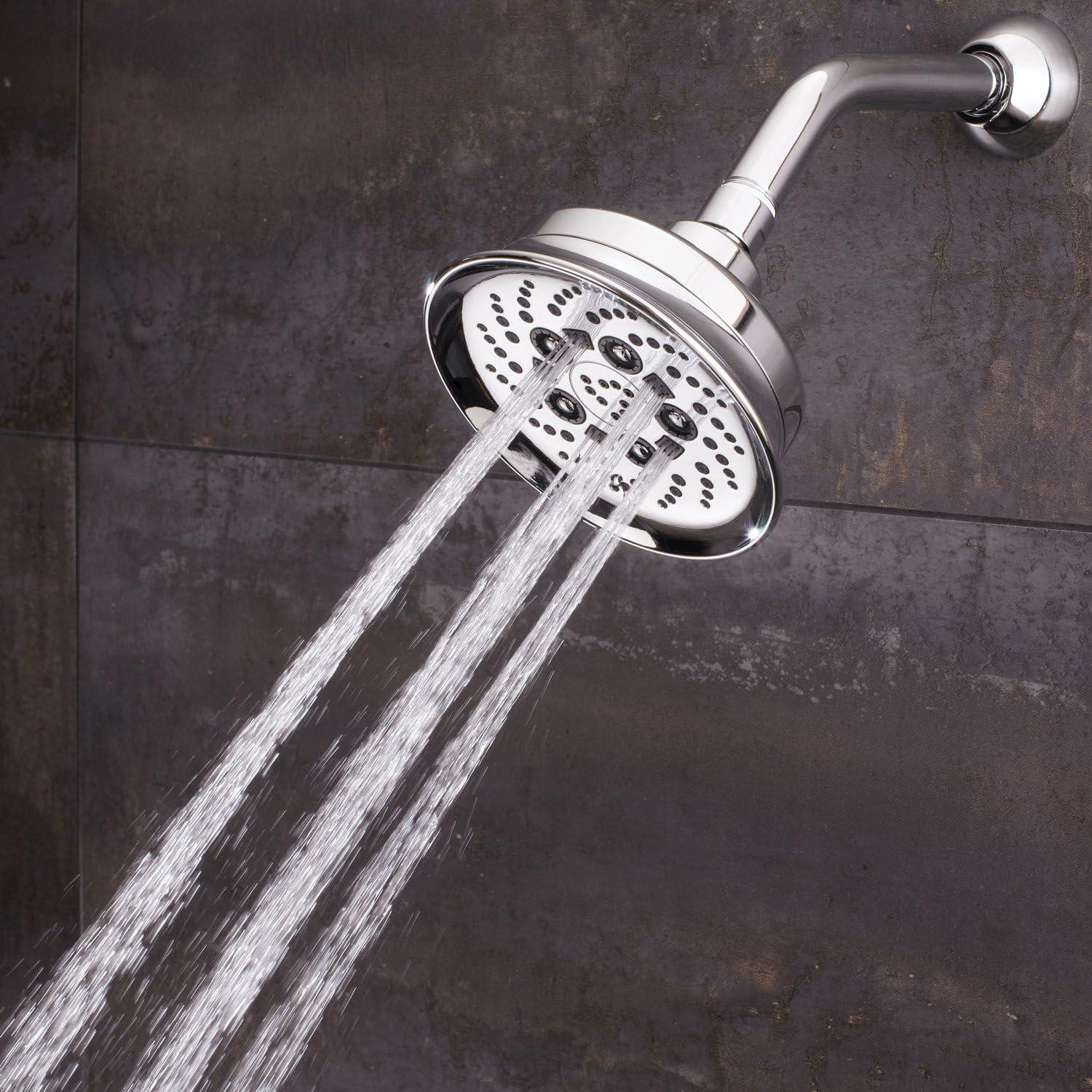 Assana 2.5 GPM (9.5 L/min) Adjustable Shower Head with Anysteam Technology