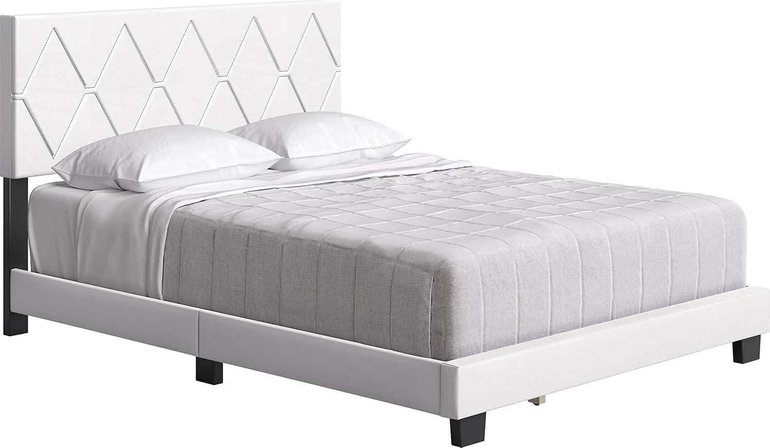 Boyd Sleep CHWT204DB Charlene Faux Leather Upholstered Platform Bed