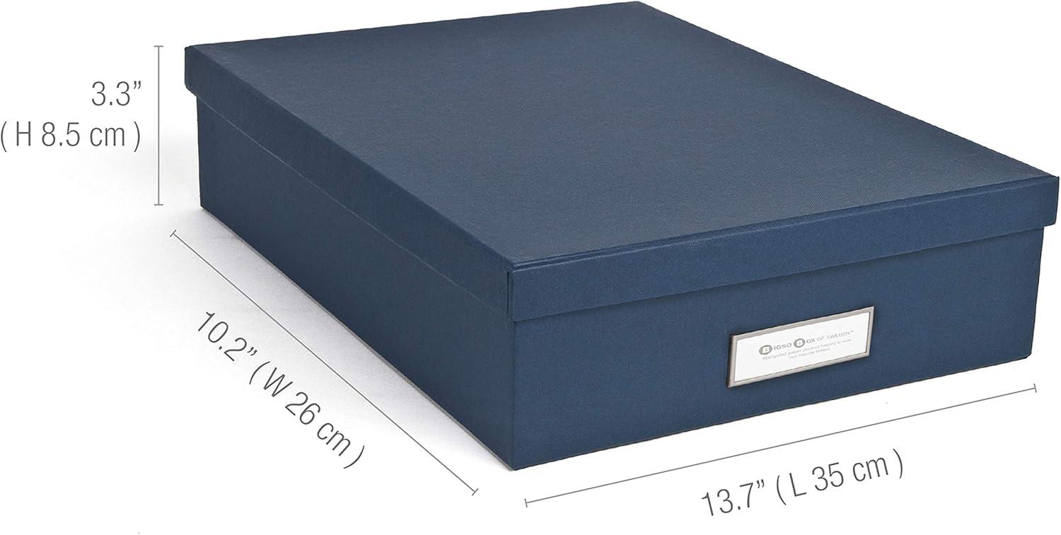 Bigso Oskar Document/Letter Box, Navy