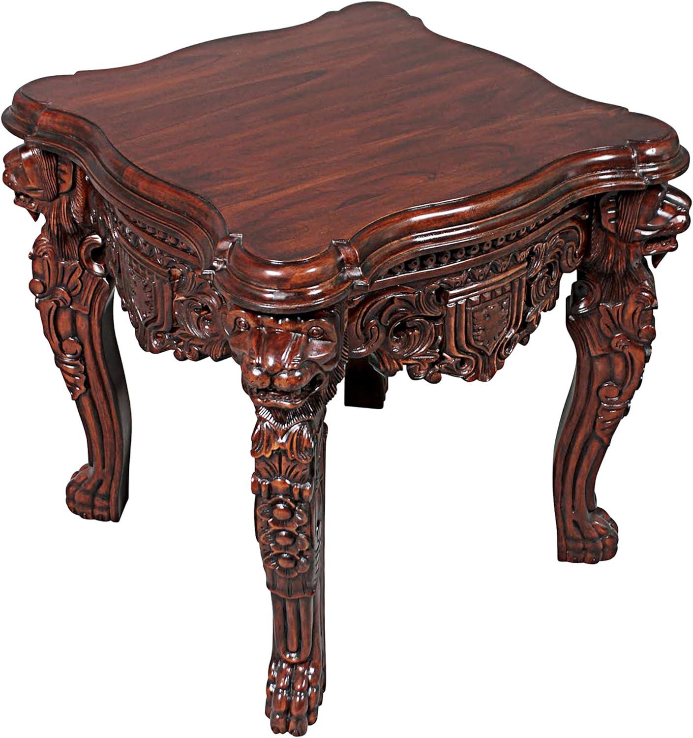 Raffles Grand Hall 26'' Mahogany Lion Leg Side Table