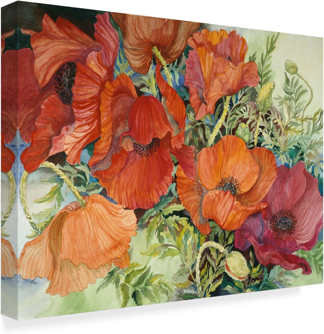 Joanne Porter " Orange Poppies " by Joanne Porter