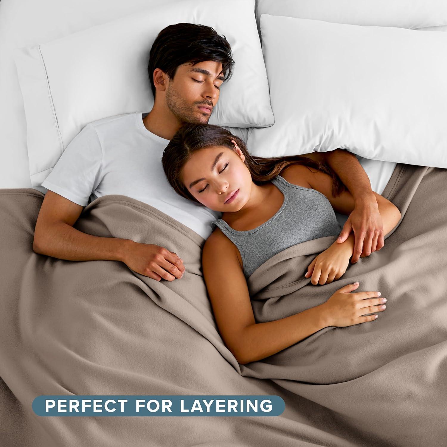 Bare Home Lightweight Polar Fleece Blanket