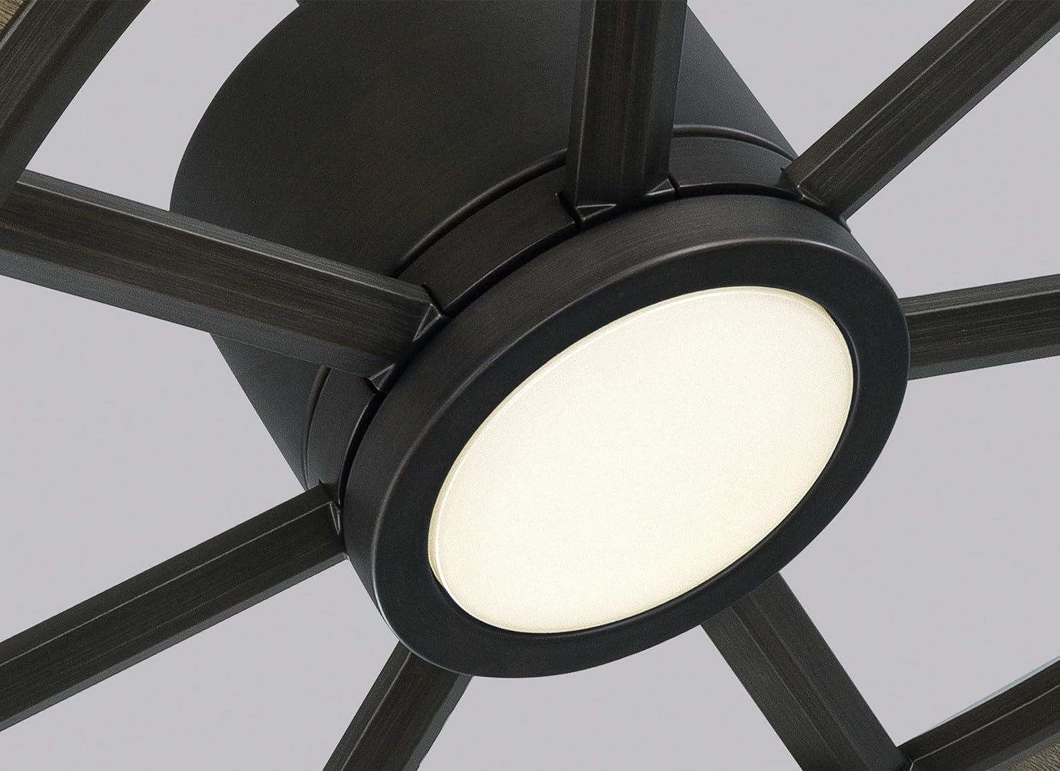 Monte Carlo Prairie Prairie 62" 14 Blade Indoor / Outdoor Dc Ceiling Fan - Grey