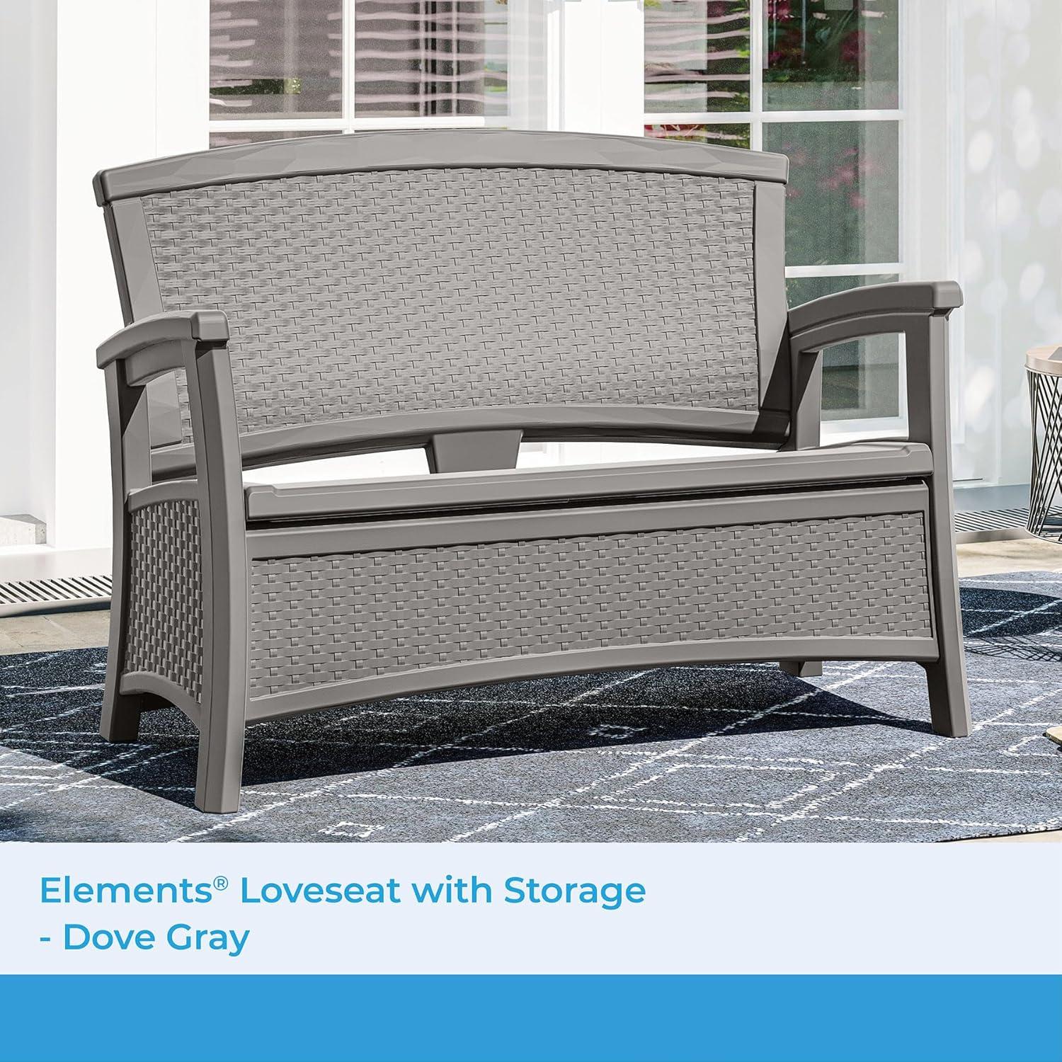 Suncast Elements 47'' Resin Outdoor Loveseat