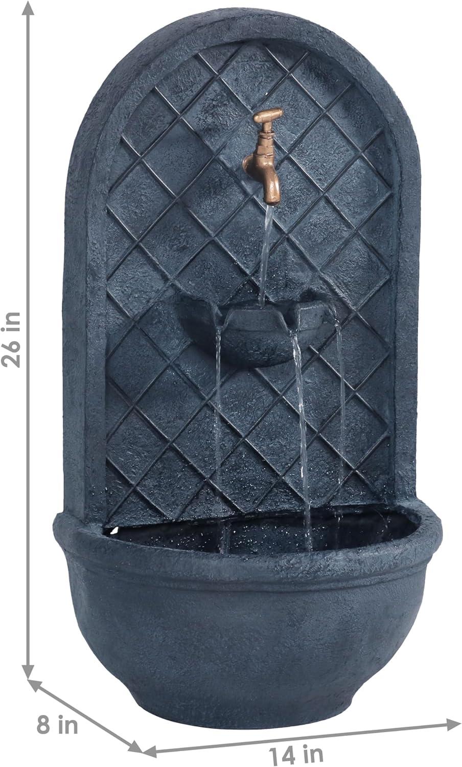 Millwood Pines Tristin Weather Resistant Wall Base Fountain