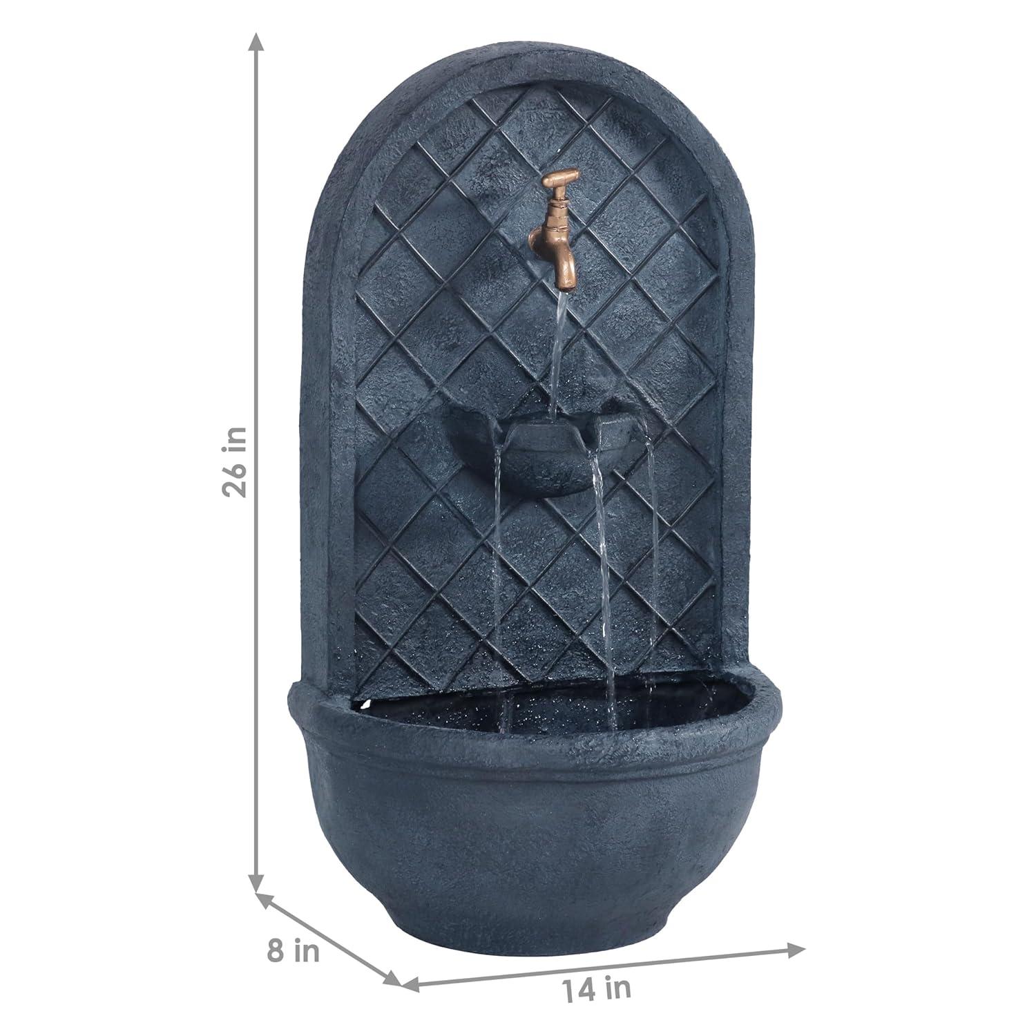 Millwood Pines Tristin Weather Resistant Wall Base Fountain