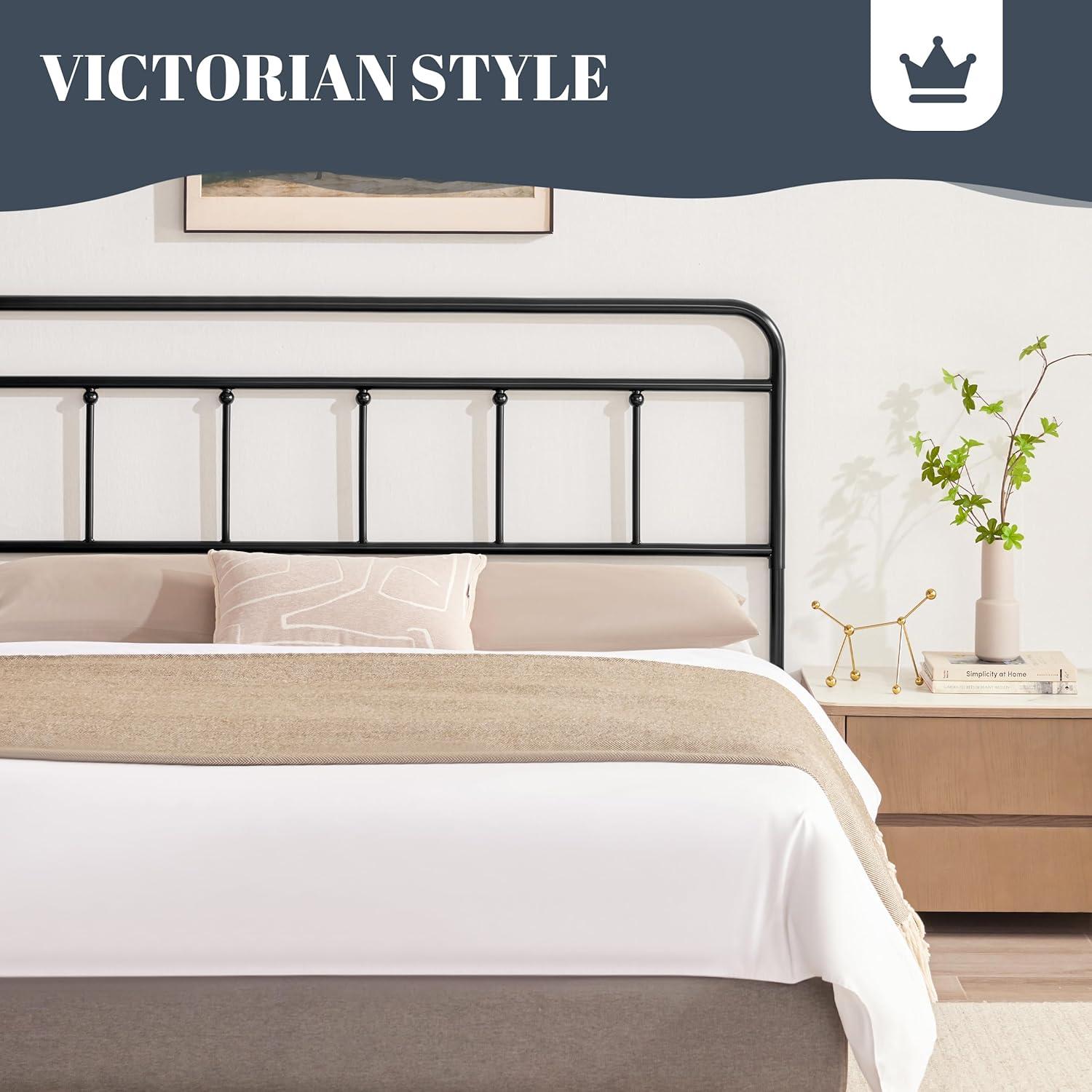 Black Metal Headboard King Size, Height Adjustable King Headboard Only, King Size Headboard Only for Bedroom, Vintage King Headboards, Farmhouse Headboard King, King Metal Bed Headboard Only