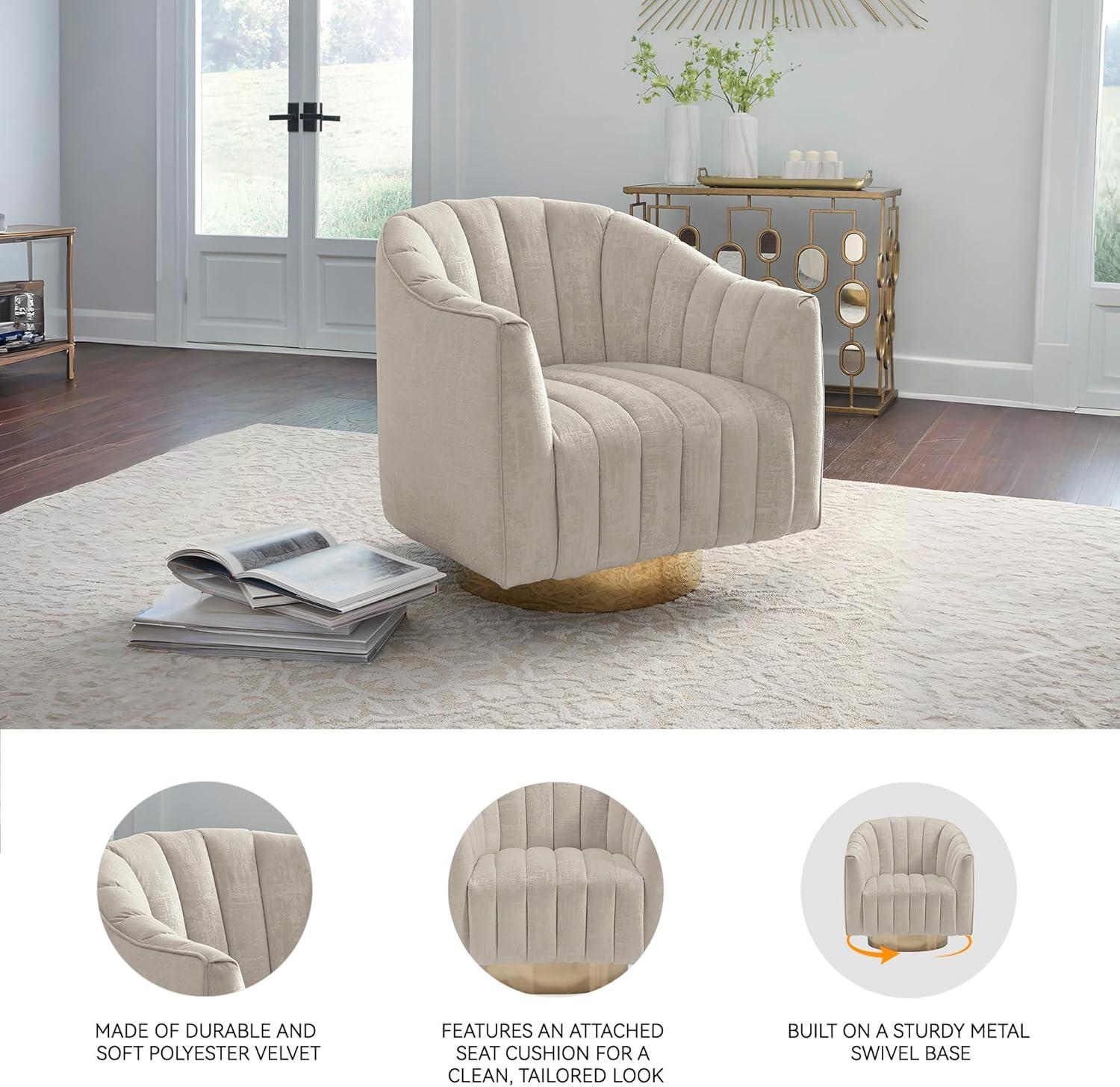 Everly Quinn Urbai Swivel Accent Chair