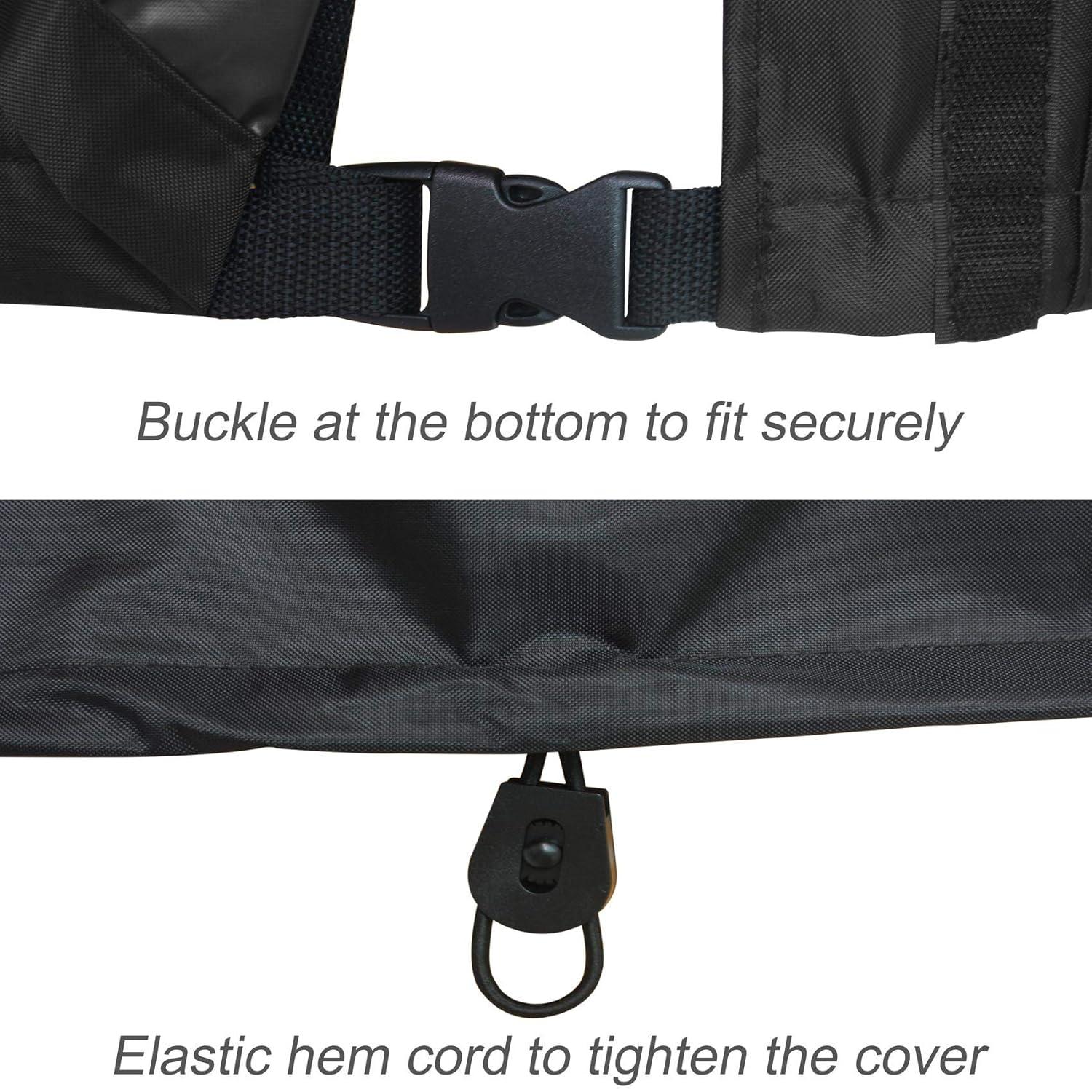 DanceeMangoos Porch Shield Waterproof Universal Generator Cover 38 x 28 x 30 inch - for Most Generators 5500-15000 Watt, Black