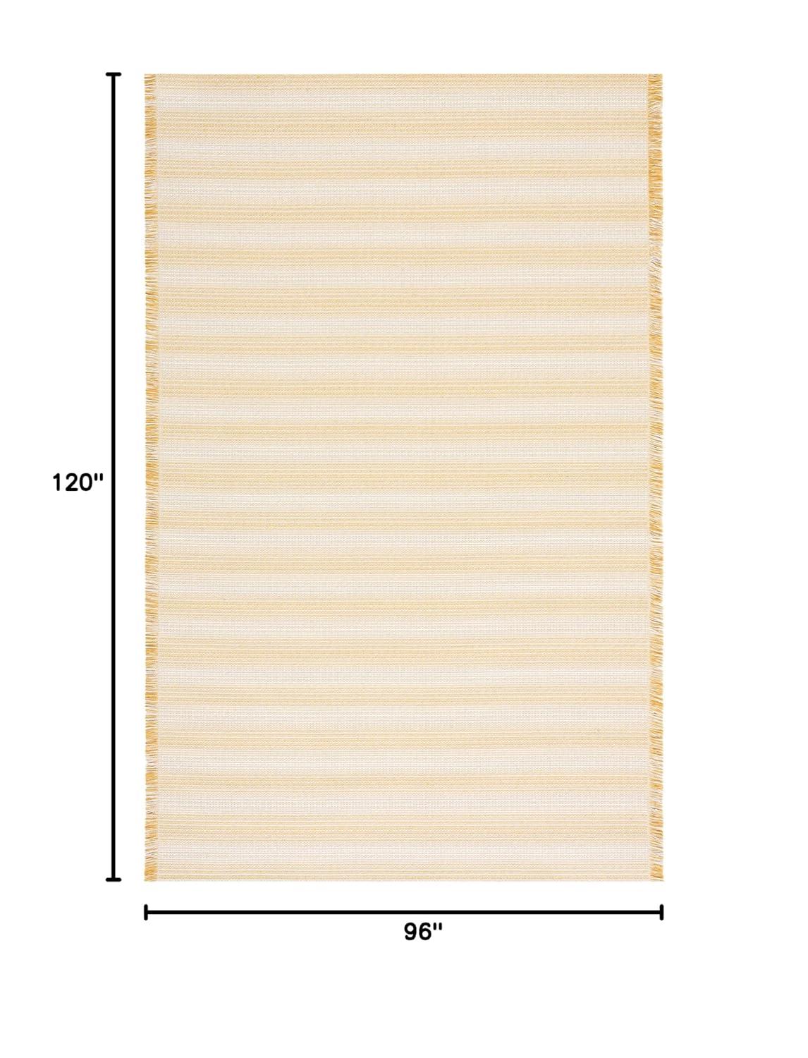 Augustine AGT501 Machine Made Indoor Area Rug - Ivory/Yellow - 8'x10' - Safavieh