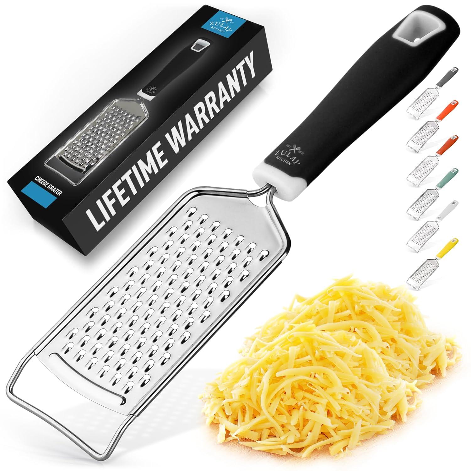 Zulay Kitchen Zulay Kitchen Professional Stainless Steel Flat Handheld Cheese Grater
