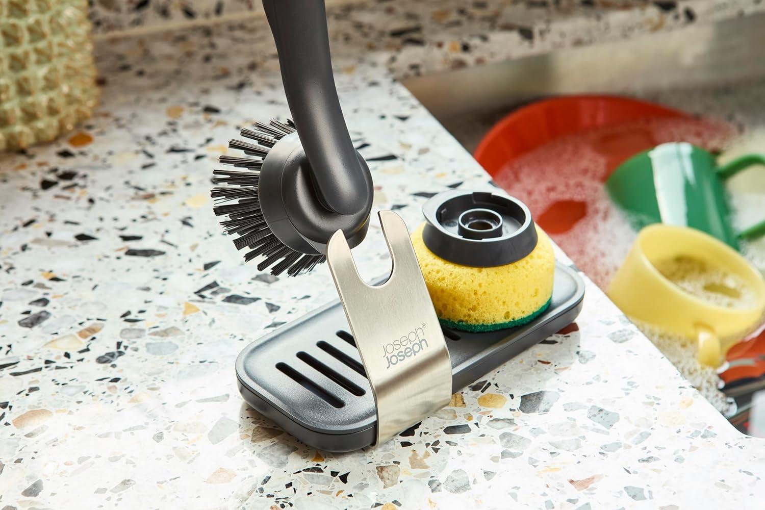 Joseph Joseph Joseph Joseph SinkTech Dish Brush & Sponge Set with Storage Stand