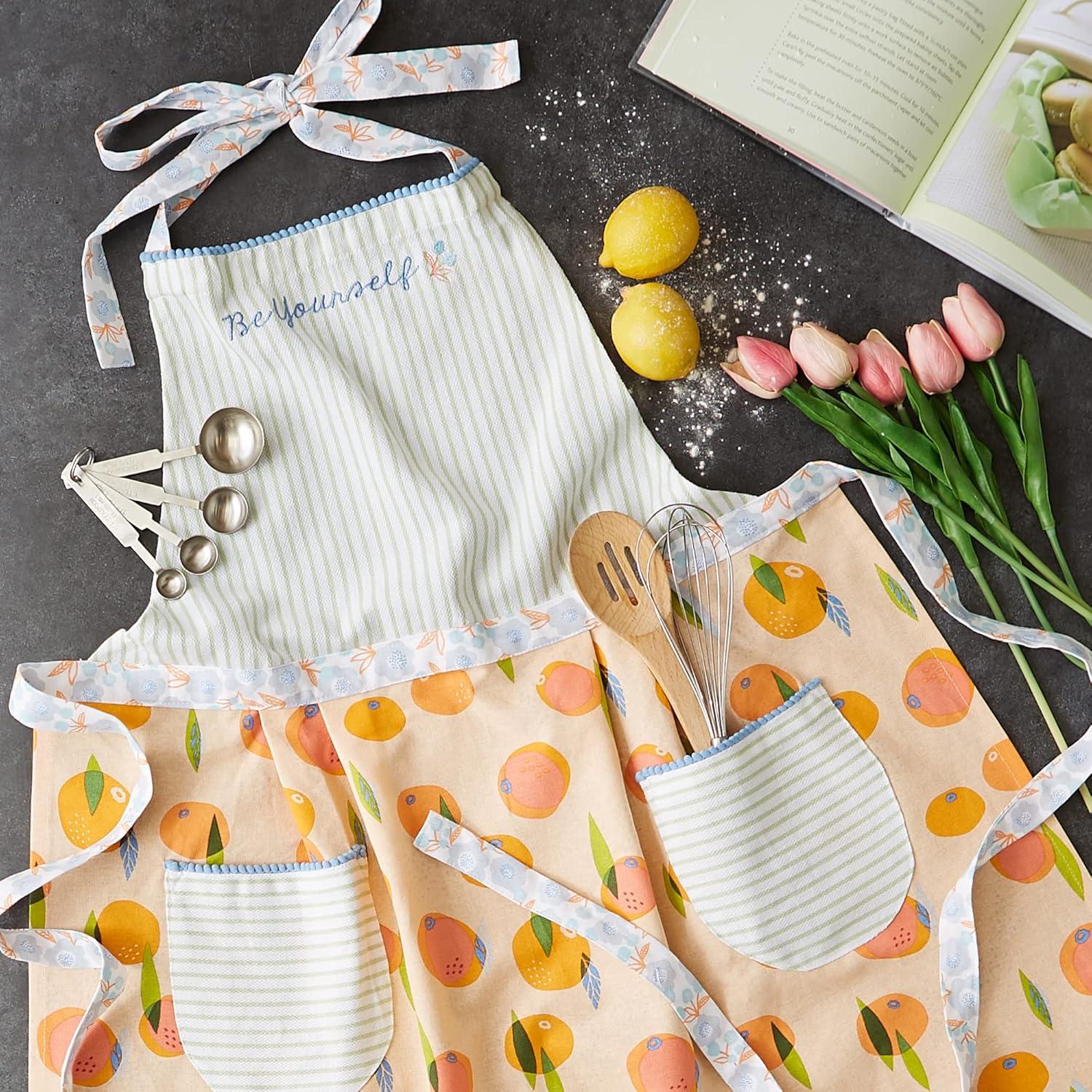 Orange Zest Printed Apron