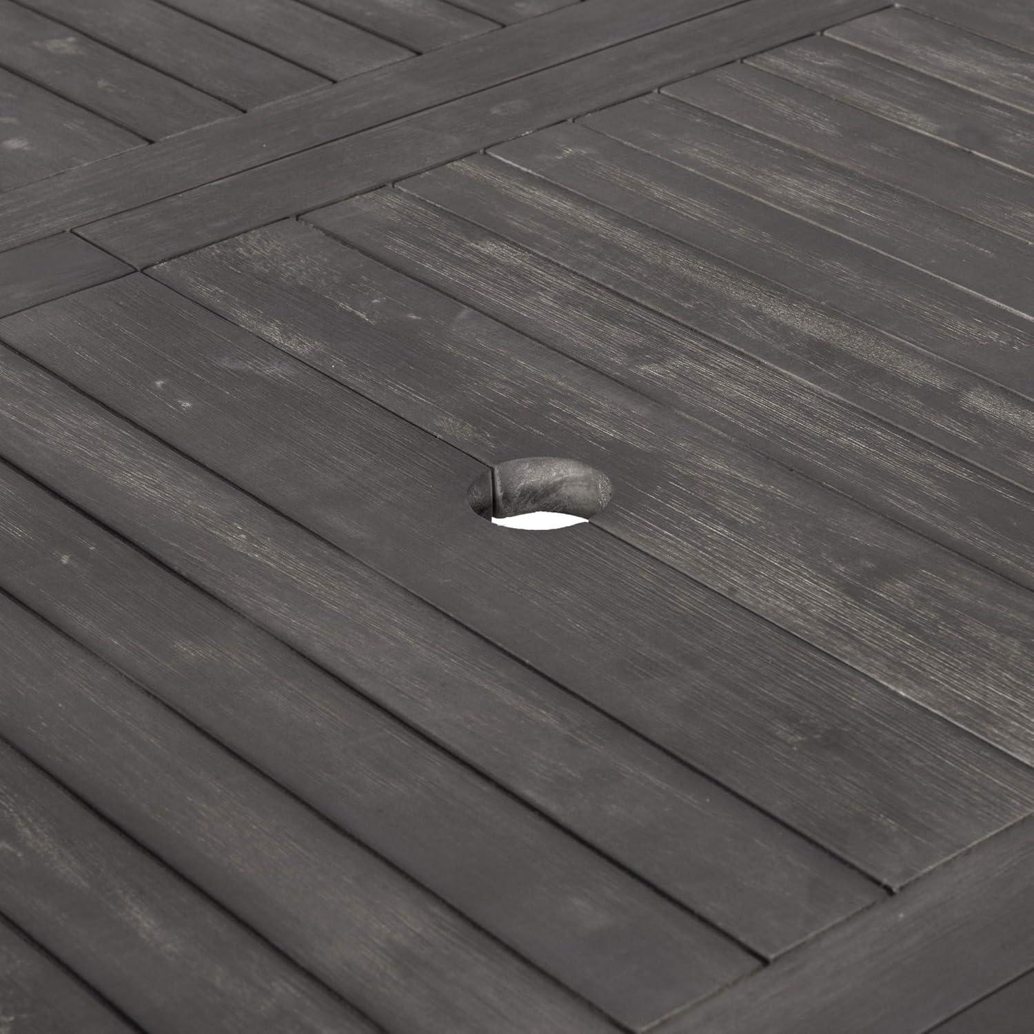 Renaissance-Inspired Outdoor Patio Wood Side Table - Timeless Elegance for Your Garden