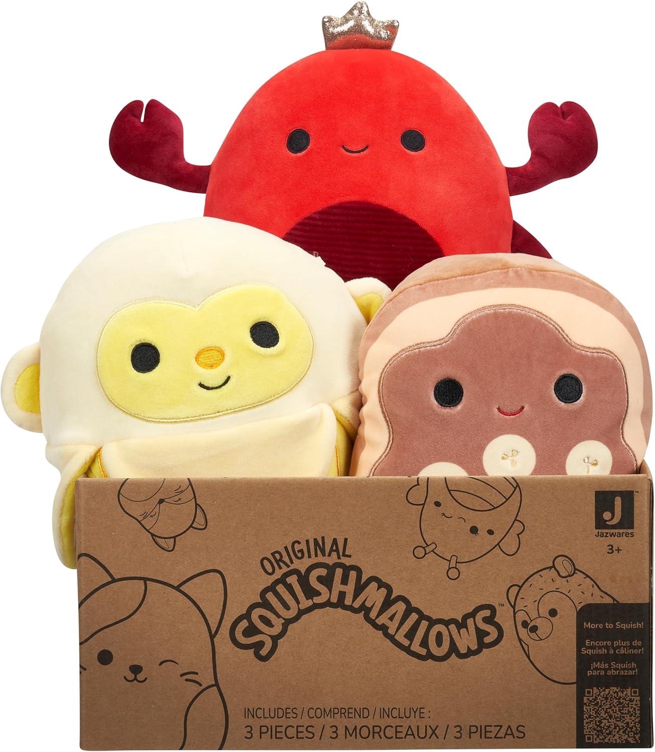 Squishmallows 8" Plush Mystery 3-Pack in Multicolor