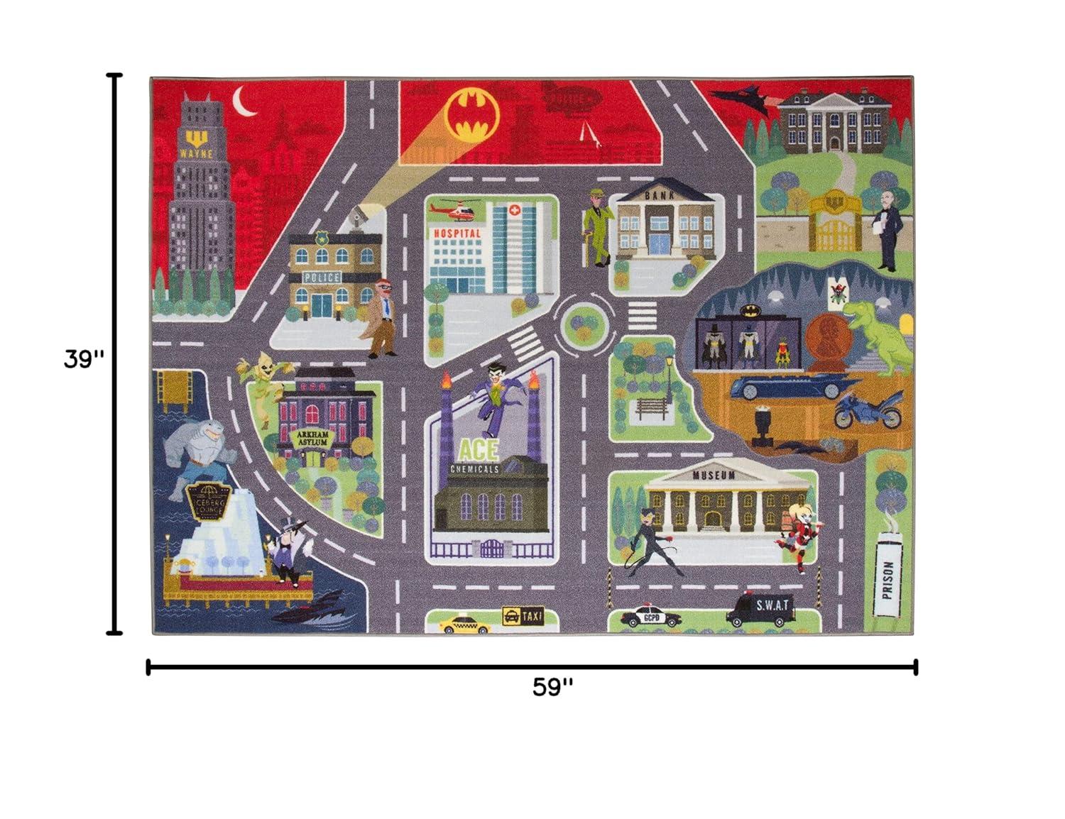 KC Cubs Looney Tunes Hopscotch Number Educational Learning Fun Game Non Slip Kids Rug Classroom Playroom