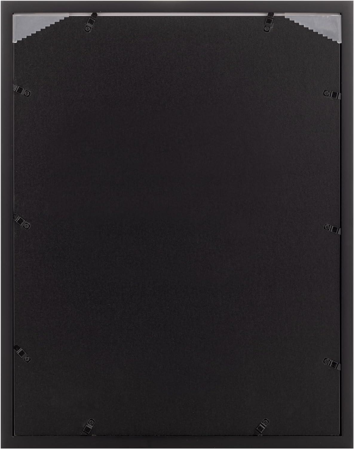 16" x 20" Black Wood Floating Wall Frame