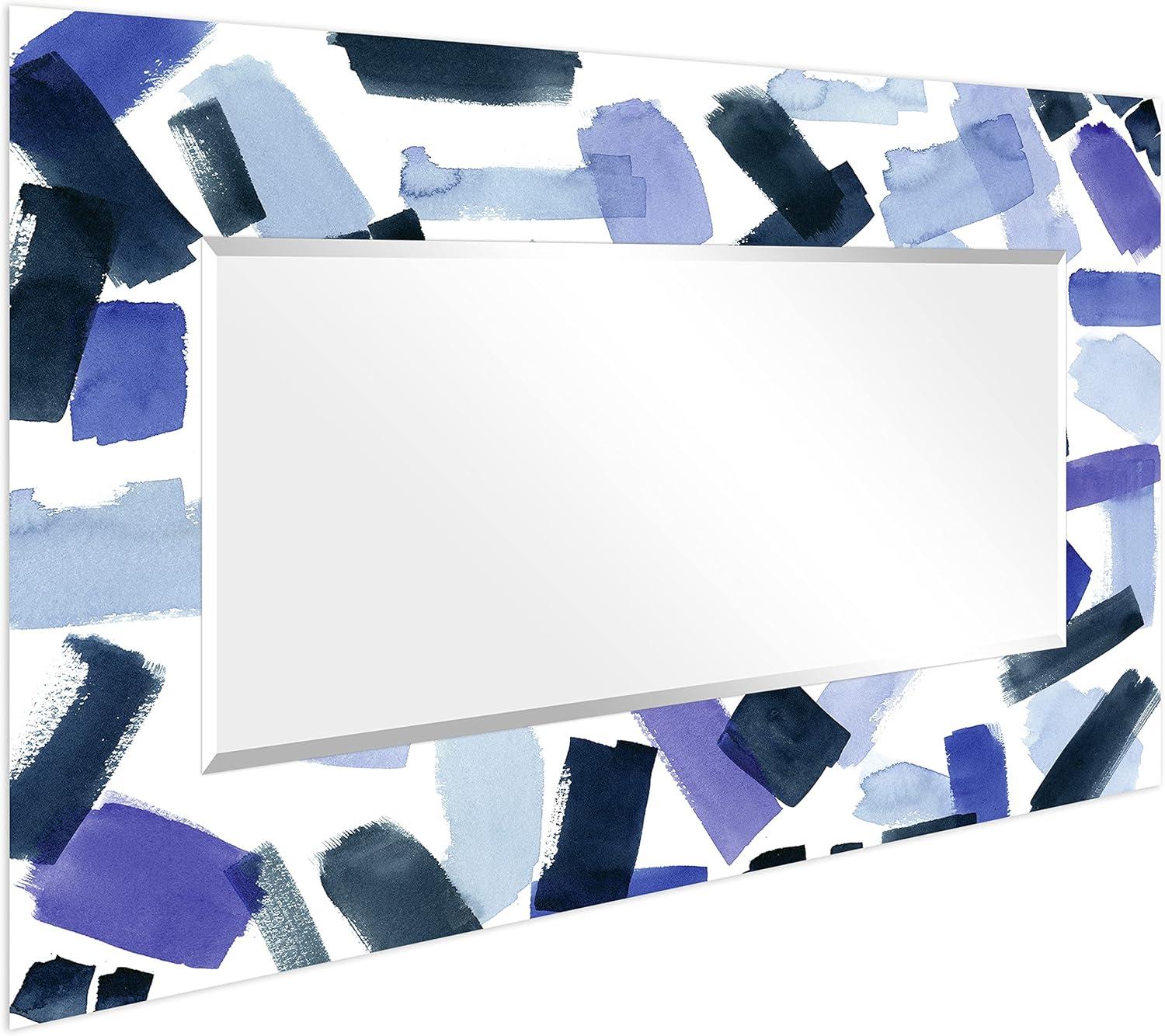 Elegant 72"x36" Frameless Tempered Glass Beveled Wall Mirror