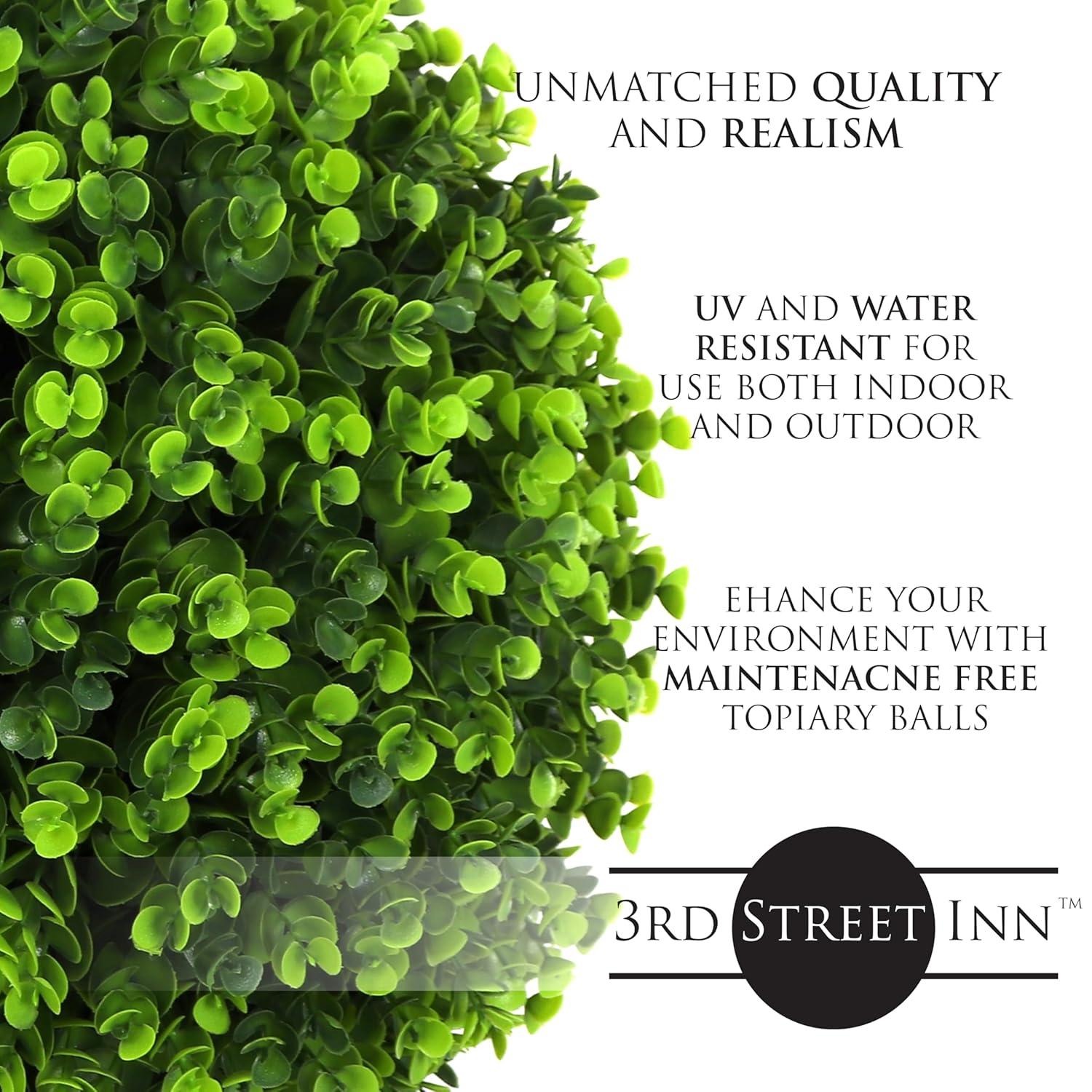 3rd Street Inn 19" XXL Wintergreen Topiary Ball - 1 Pack