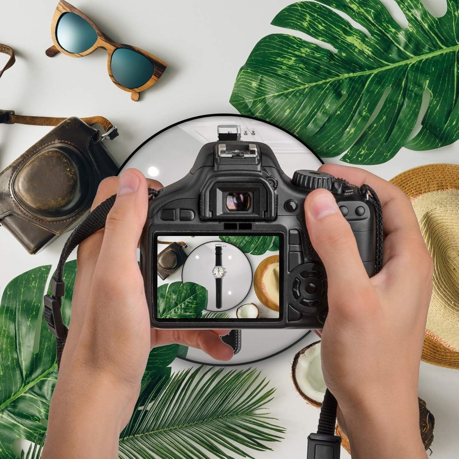 Motorized Rotating Display Stand, 7.87inch /17.6LB Load，Mirror Covered 360 Degree Turntable Display Stand for Photography Products and Shows, Max Load 8KG/ 20CM Video Show(Black)