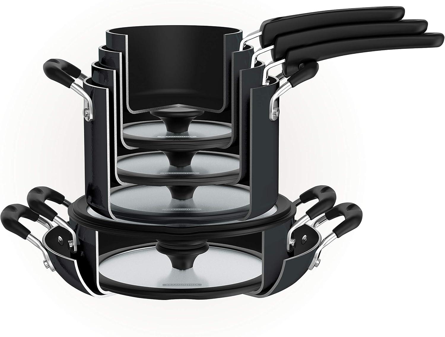 Tramontina Tramontina Aluminum Non Stick 11 Pc Nesting Cookware Set