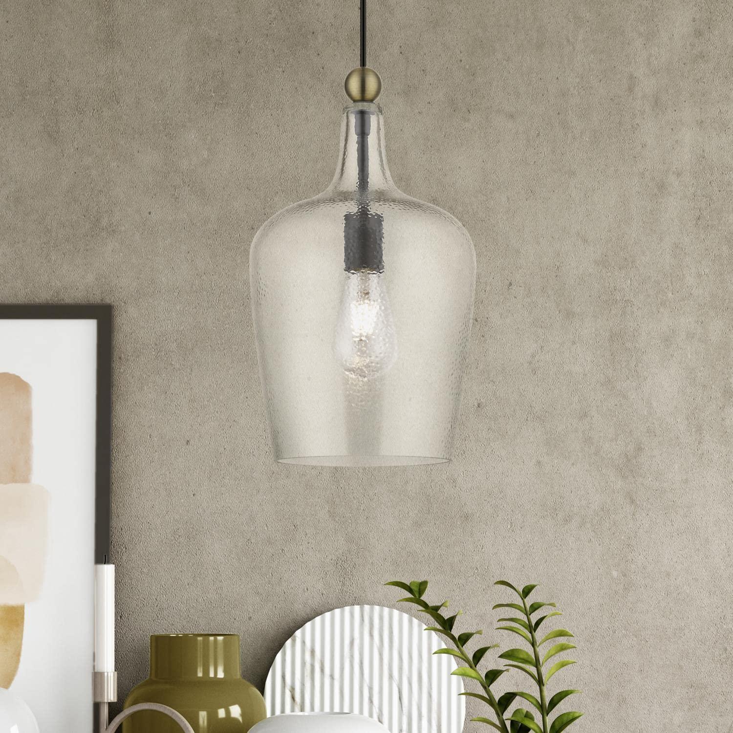 Livex Lighting Avery 1 - Light Pendant in  Bronze/Antique Brass