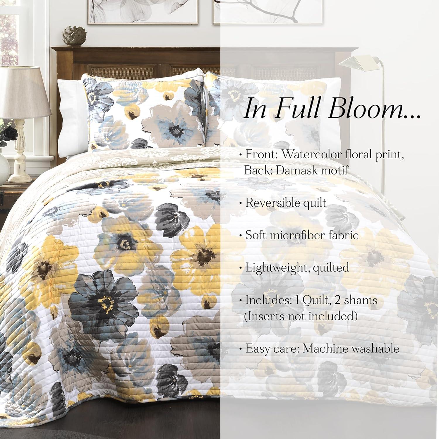 Lush Decor Leah Reversible Quilt Set