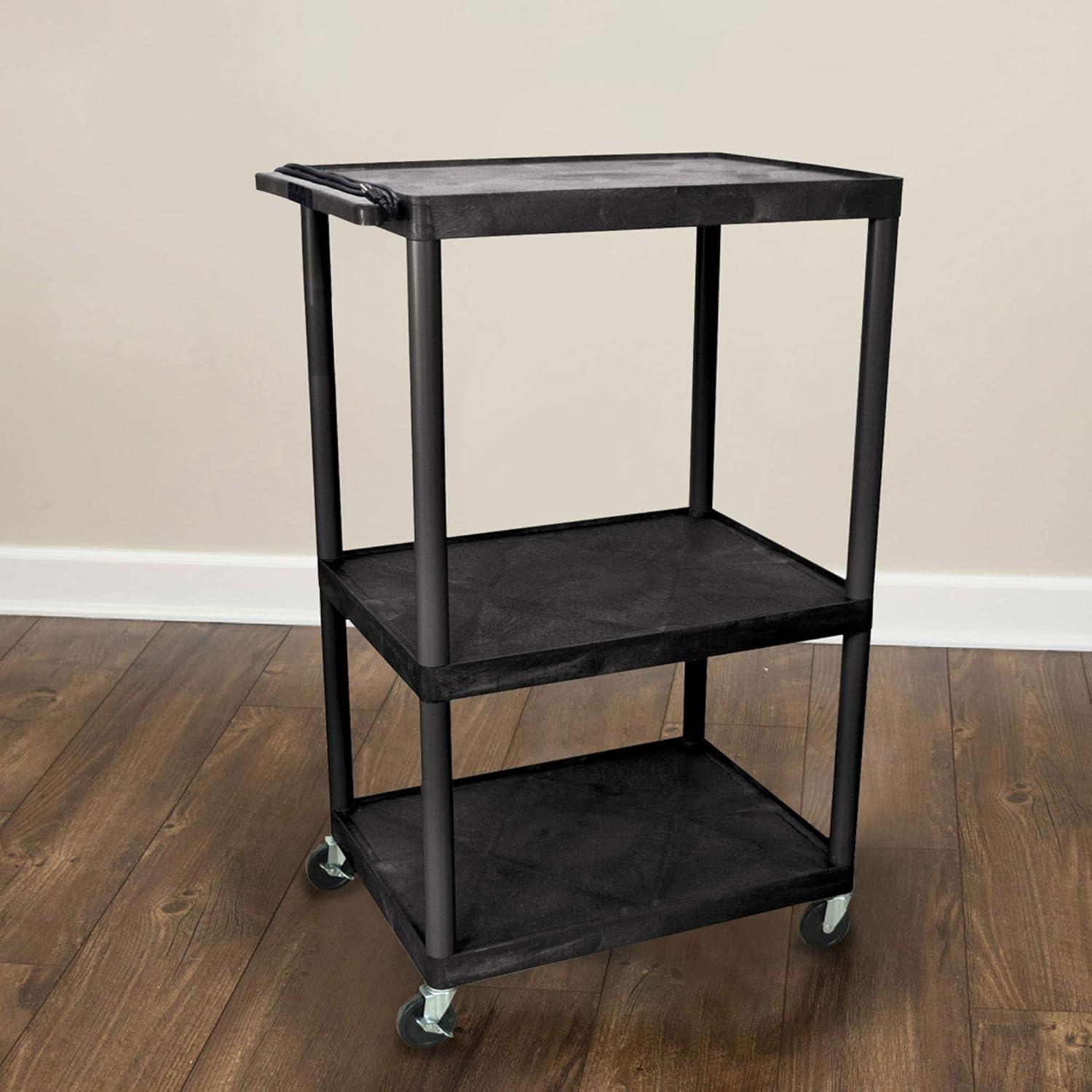 Tuffy High Low Priced Open Shelf Table AV Cart with Electric