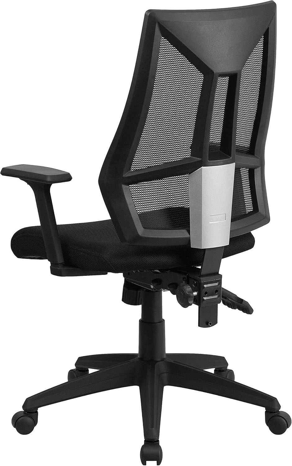 Flash Furniture High Back Mesh Multifunction Swivel Ergonomic Office Chair - Flip Up Arms