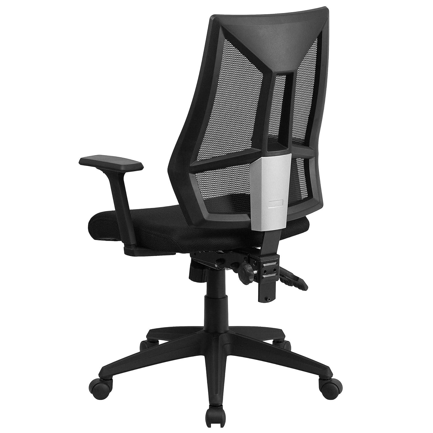 Flash Furniture High Back Mesh Multifunction Swivel Ergonomic Office Chair - Flip Up Arms