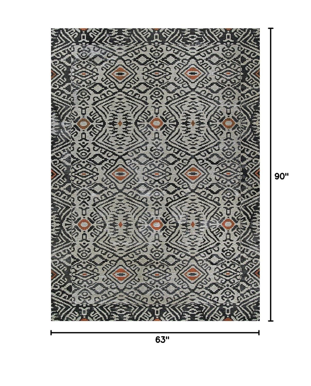 Couristan Dolce Mala Indoor/Outdoor Area Rug, 5'3" x 7'6", Smoke