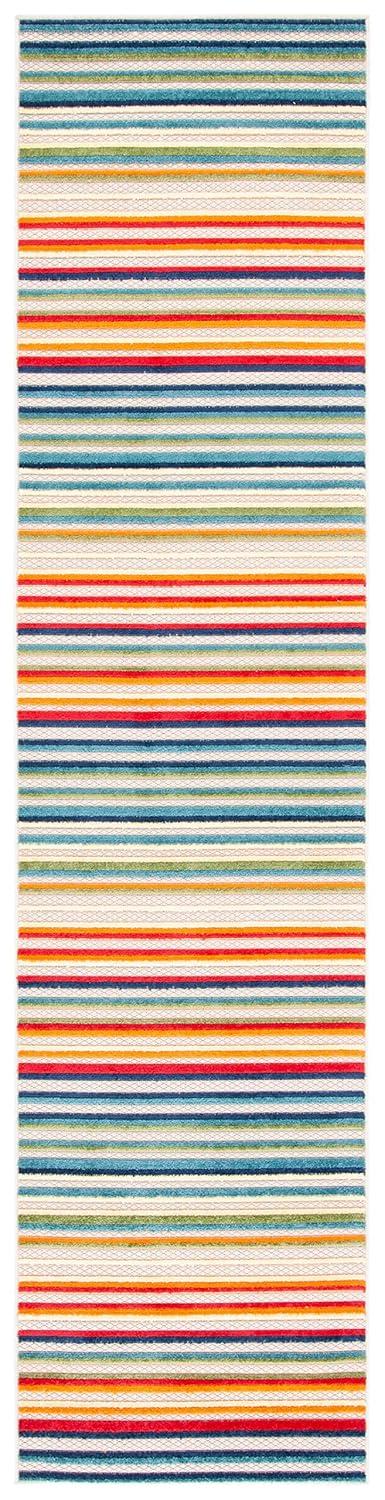 Cabana CBN323 Loomed Indoor Runner Rug - Ivory/Green - 2'2"x9' - Safavieh