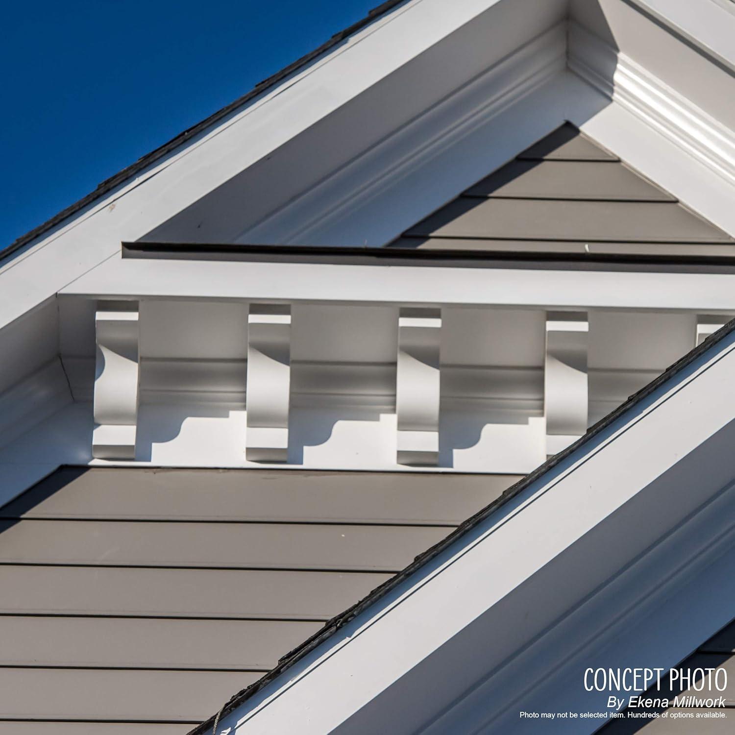 White PVC Decorative Corbel 6" x 7" x 6"