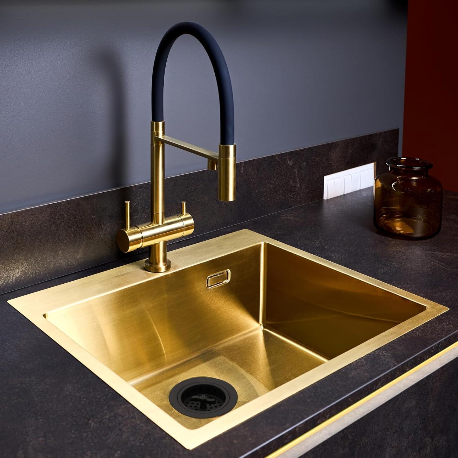 3-1/2" Wing Nut Twist Style Kitchen Sink Basket Strainer