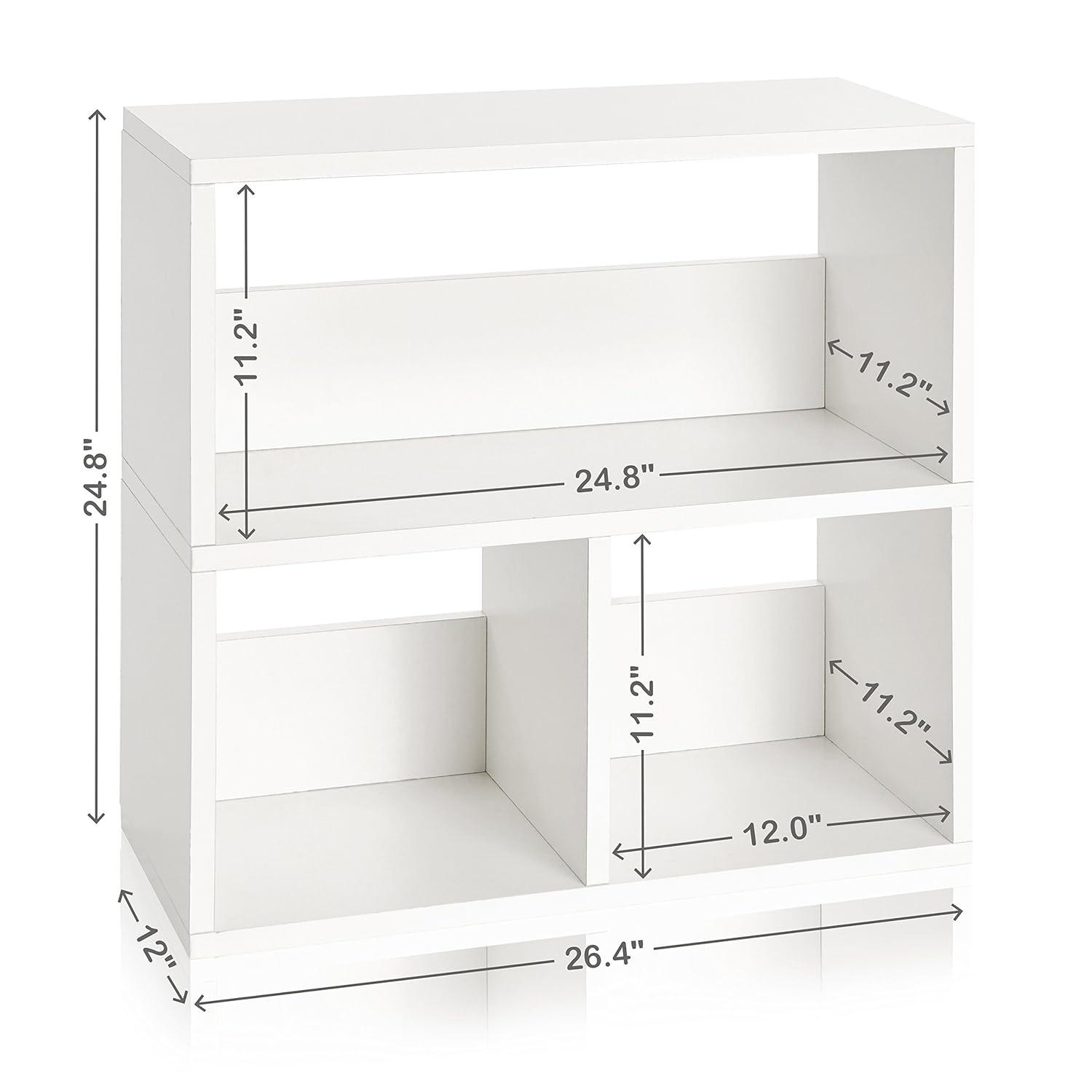 Eco-Friendly Modern White Cubby Organizer for Kids