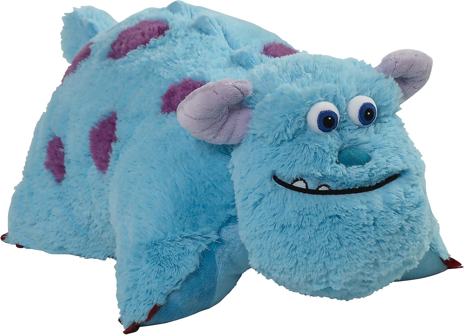 Pillow Pets Monsters Inc 16"" Sulley Stuffed Animal, Disney Monsters University Plush Toy