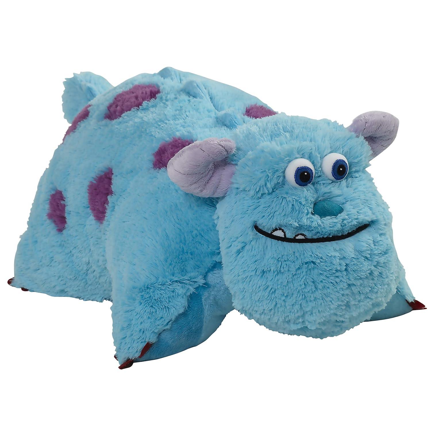 Pillow Pets Monsters Inc 16"" Sulley Stuffed Animal, Disney Monsters University Plush Toy