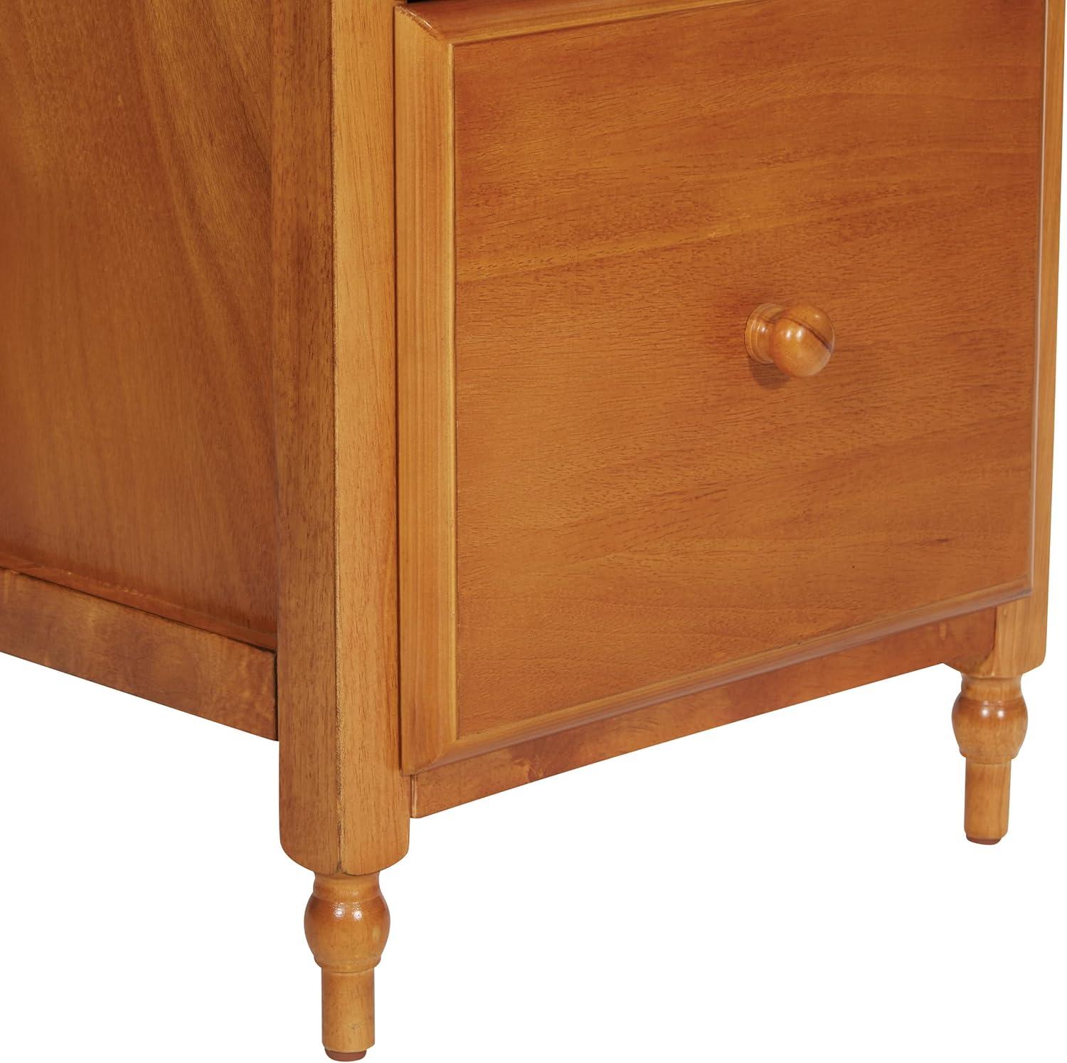 Knob Hill 2 Drawer Wood File Cabinet in Antique Cherry