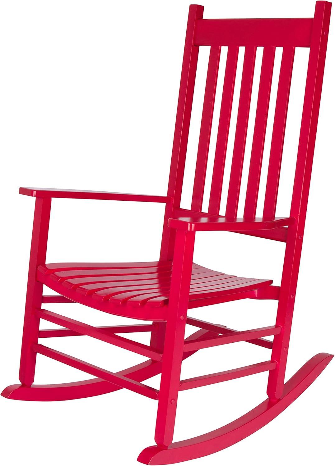 Vermont Red Hardwood Outdoor Rocking Chair with Arms