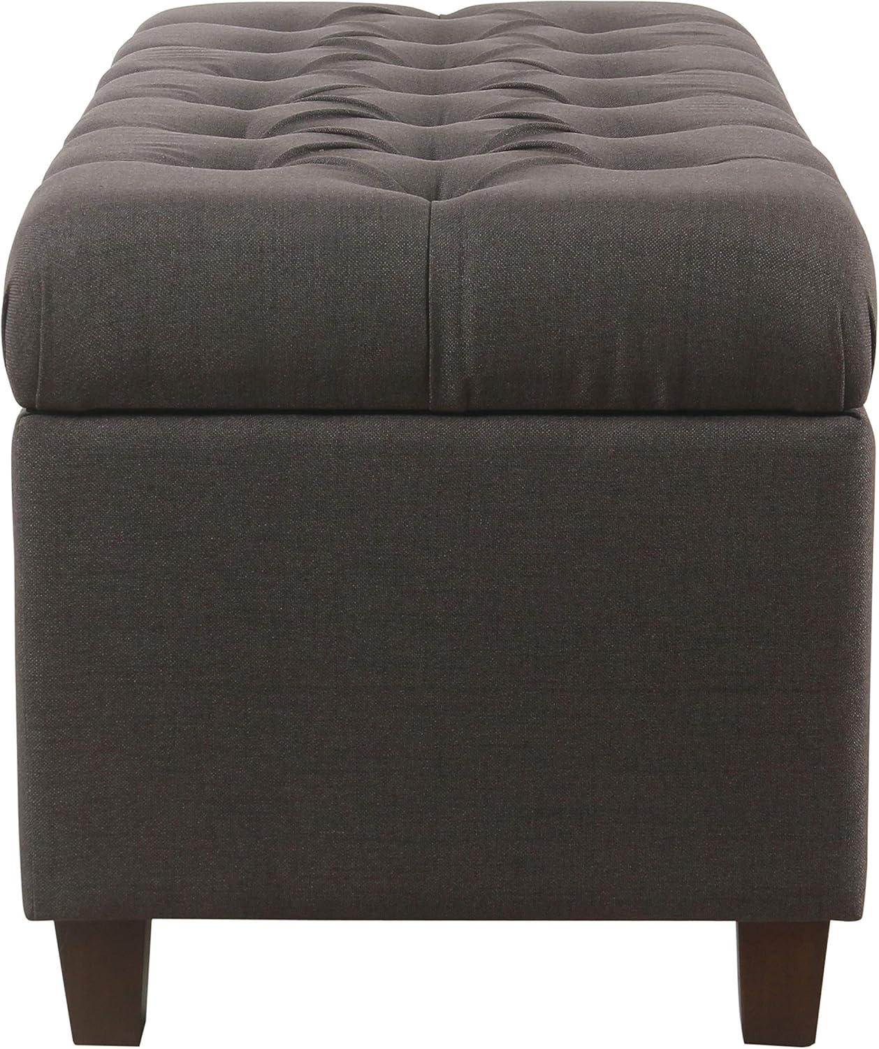 Ainsley Button Tufted Storage Bench - HomePop