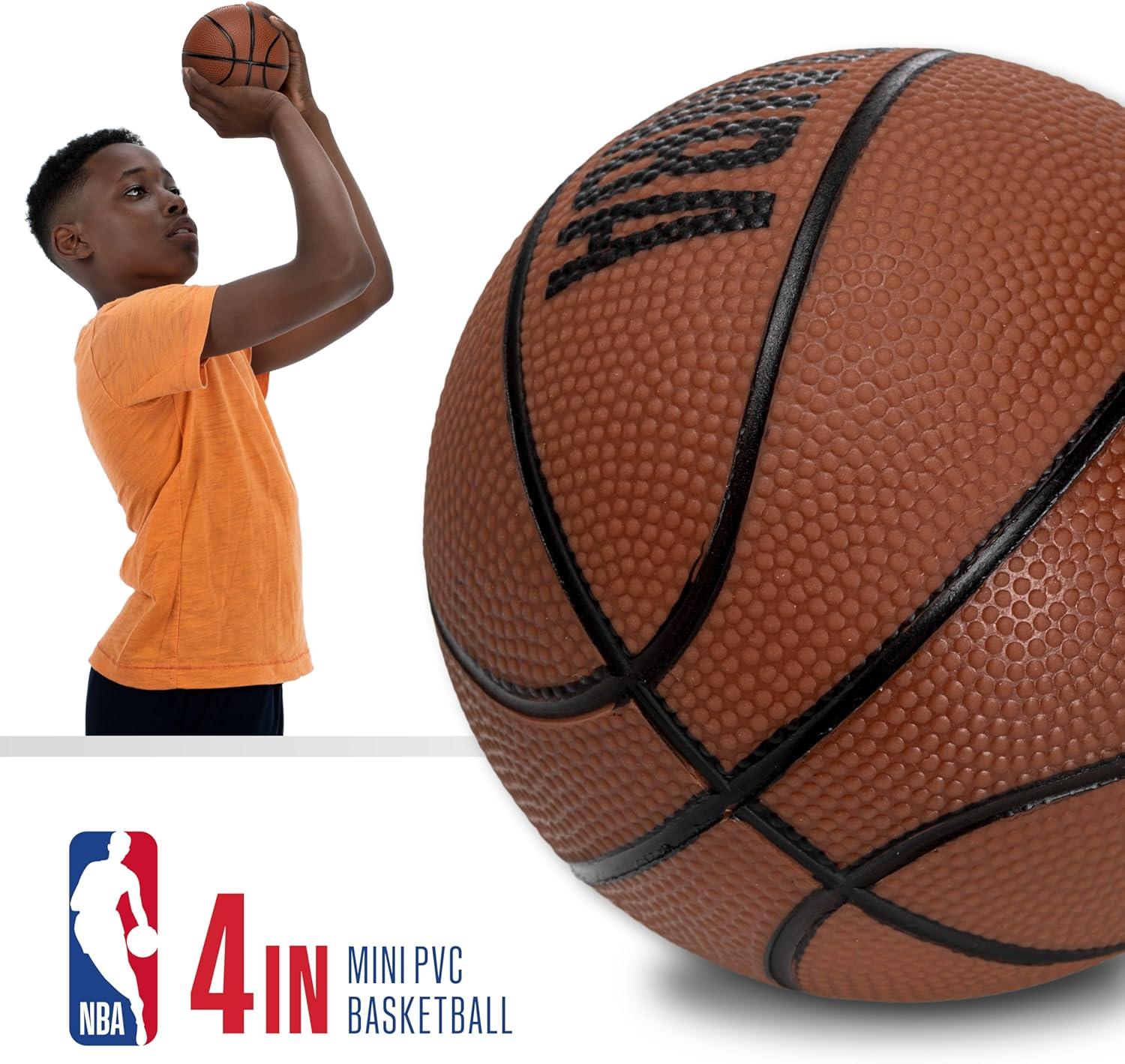 Franklin Sports NBA Team Over The Door Basketball Hoop - Kids Indoor Mini Basketball Hoop with Basketball - NBA Fan Shop Mini Hoop for Bedroom & Office