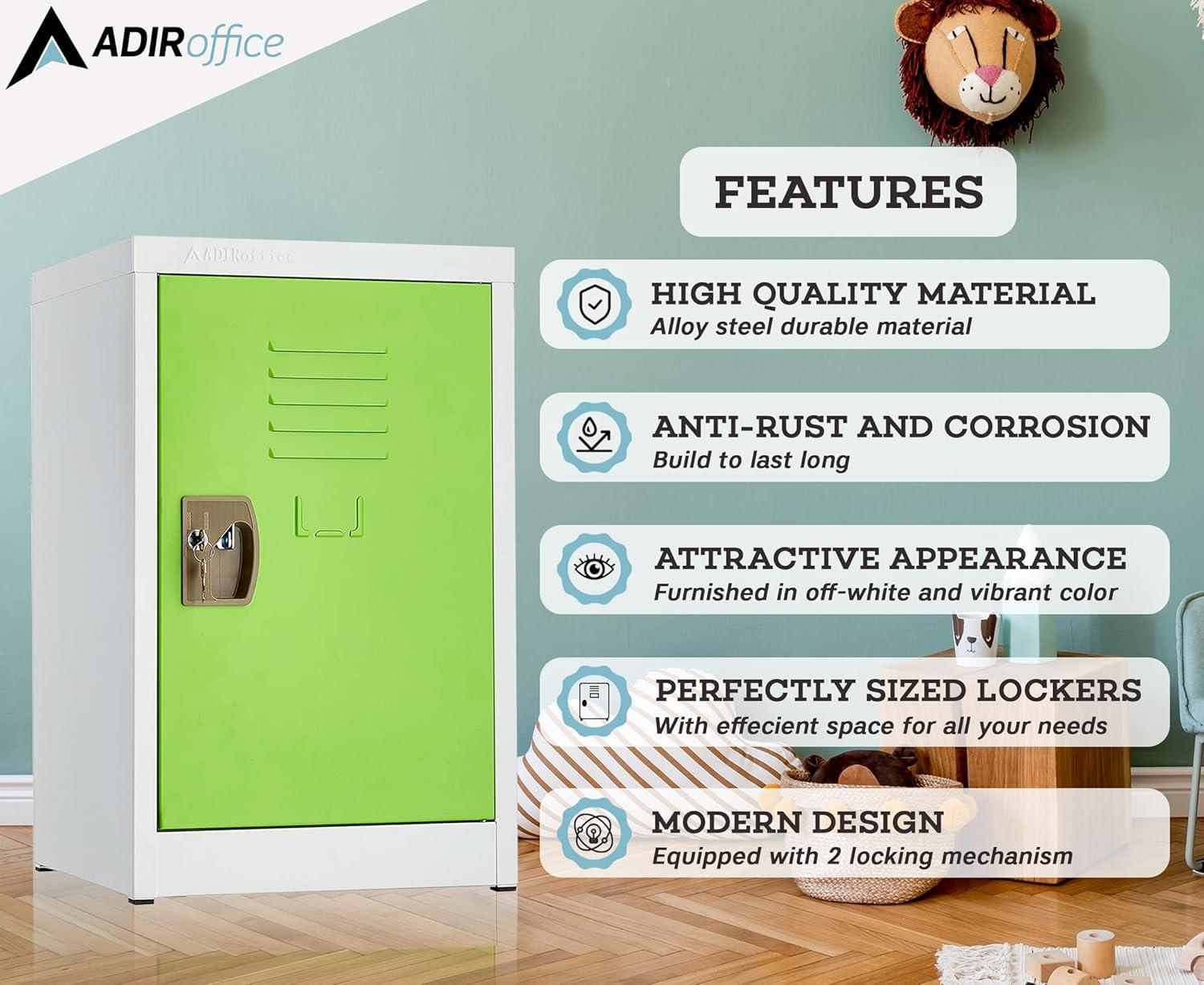 AdirOffice Steel 1-Tier School and Home Storage Locker