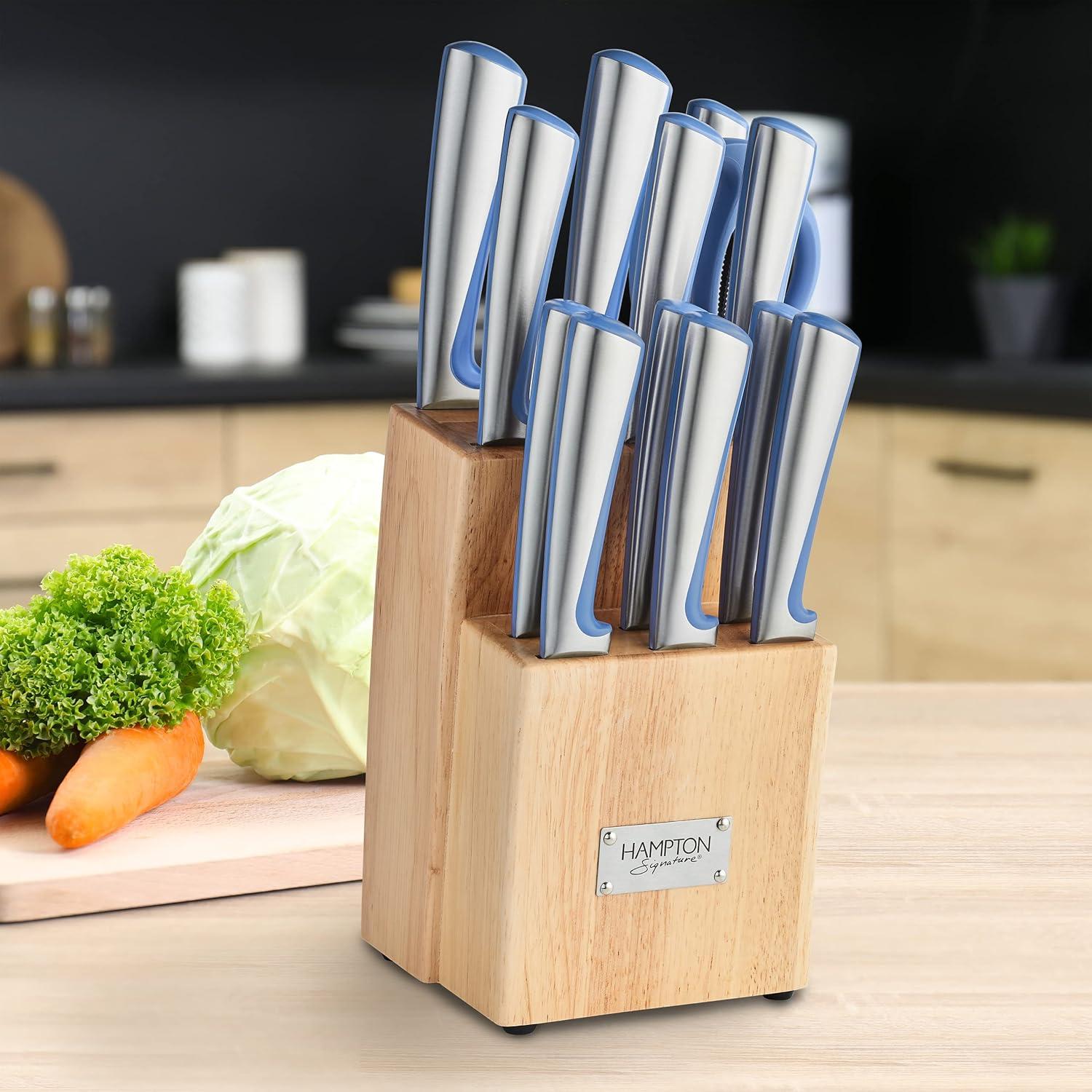 Hampton Signature Orion Blue 14 Piece Cutlery Block Set