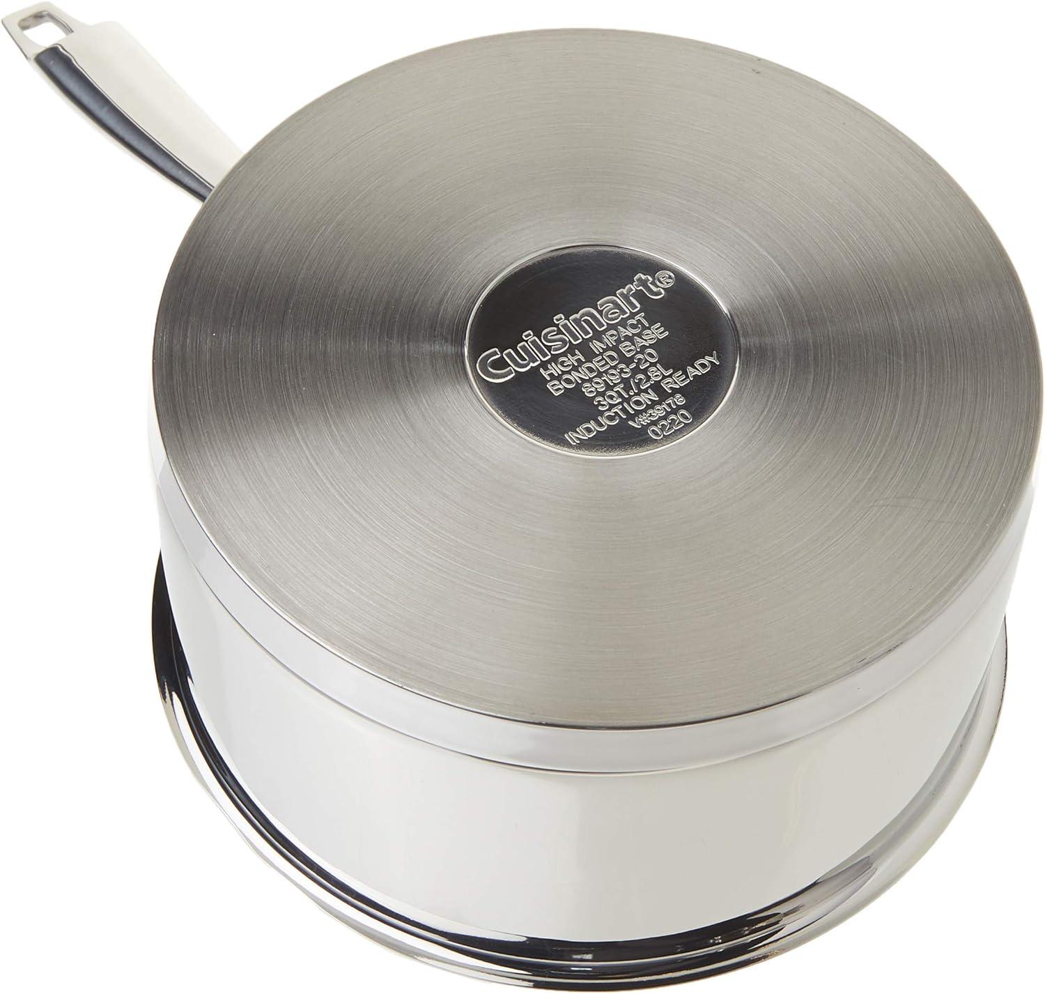 Cuisinart Professional Series Stainless Saucepan With Cover - 3 Quart Pan, 1.0 CT